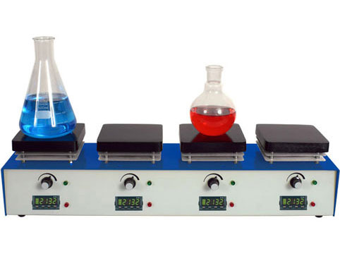 Digital Hotplate magnetic stirrer 115x115mm 4 places 300degC